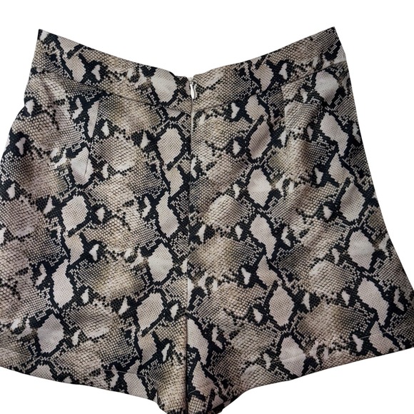 BLITHE Blazer Mini Dress Built In Shorts Suit Jacket Snake Neutral Size Medium - Picture 5 of 14